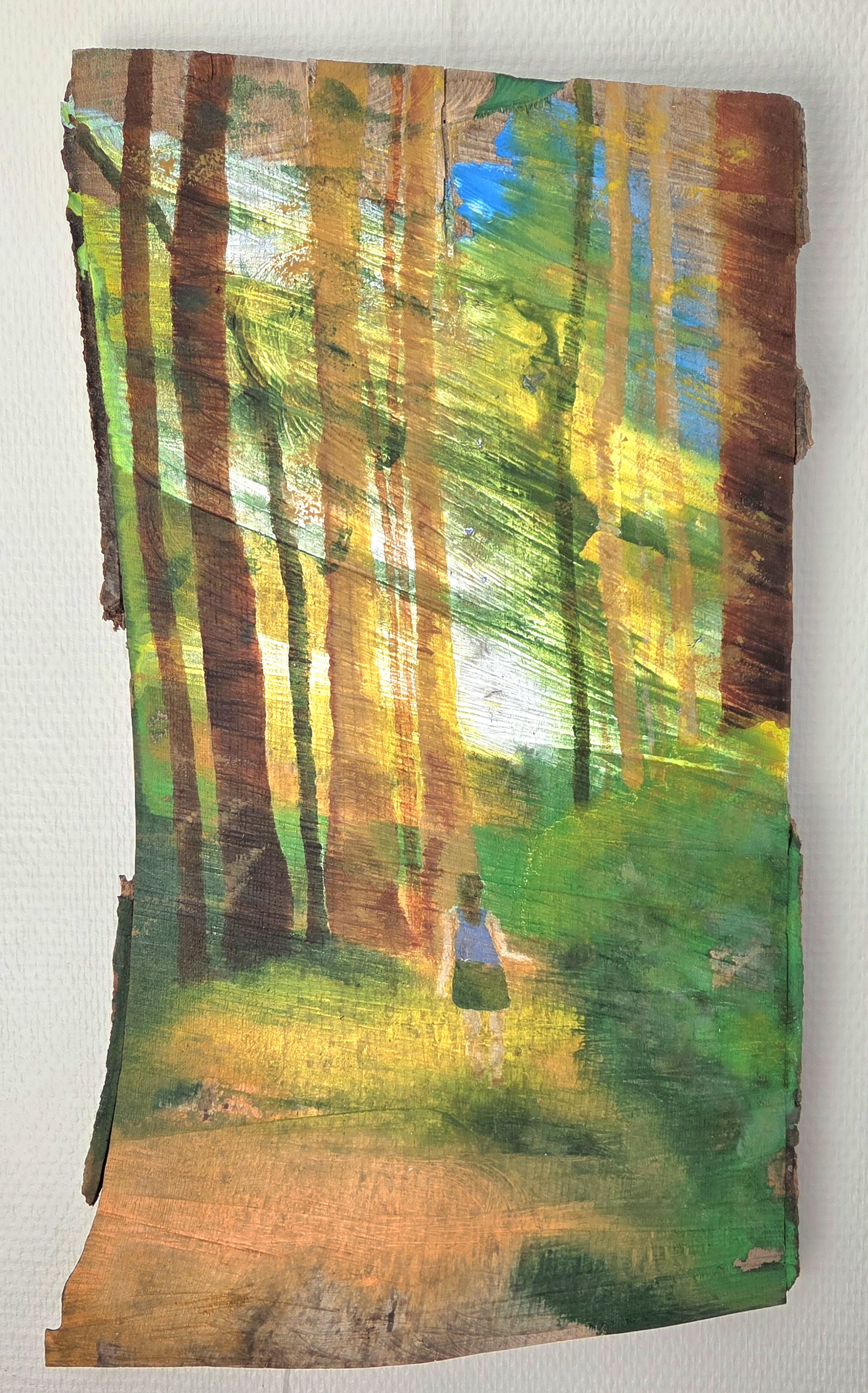Lysningen ca. 59x32, akryl på ask