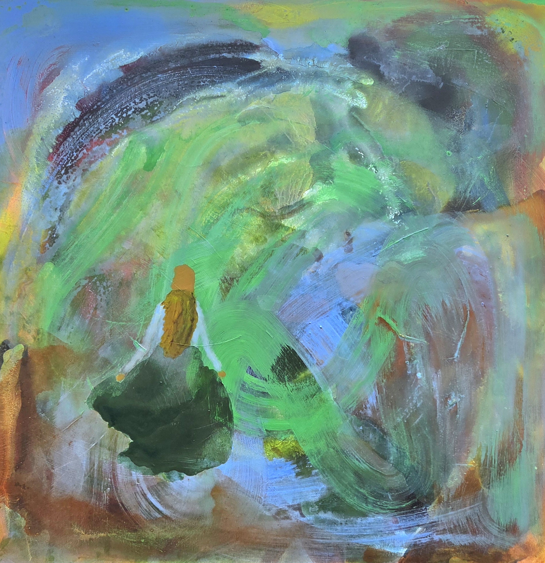 Pigen og havet, 70 x 70