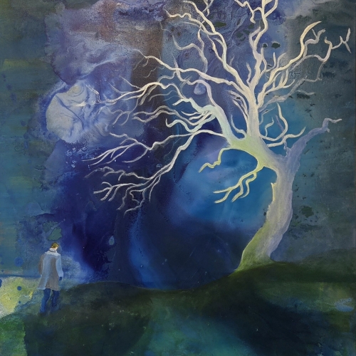 Blå time, 80x60