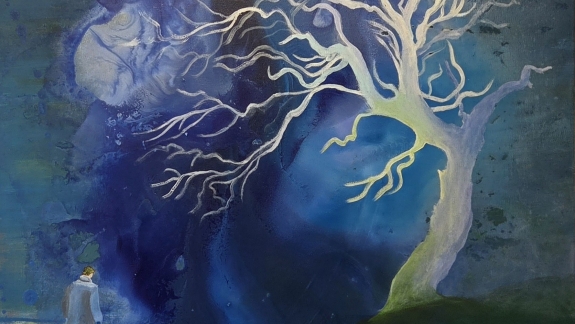 Blå time, 80x60